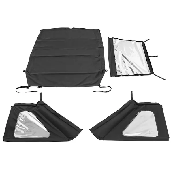 Original Rugged Ridge 13863.35 Voyager Top Black Diamond S.Cloth, Tinted Window