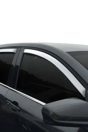 Weekend Sale AVS 684634 Ventvisor Deflector; Chrome; Outside Mount; 4 pc.