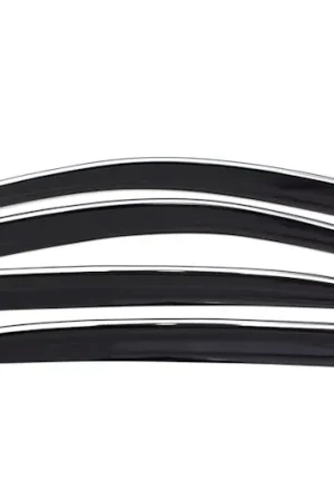 Trending AVS 794060 Ventvisor Deflector; Smoke w/Chrome Trim; Low Profile; 4 pc.