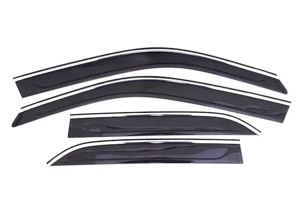 Price Cut AVS 794016 Ventvisor Deflector; Smoke w/Chrome Trim; Low Profile; 4 pc.