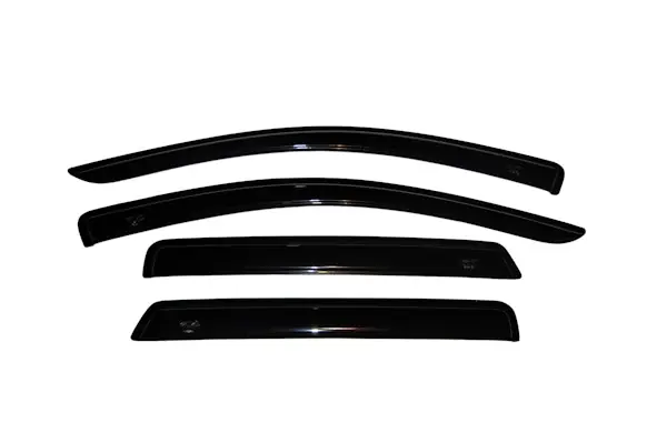 AVS 94072 Ventvisor Deflector; Smoke; Outside Mount; 4 pc. Crafted