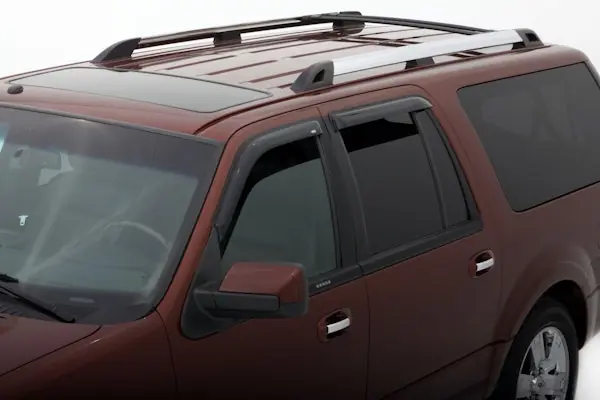 AVS 94233 Ventvisor Deflector; Smoke; Outside Mount; 4 pc. Certified