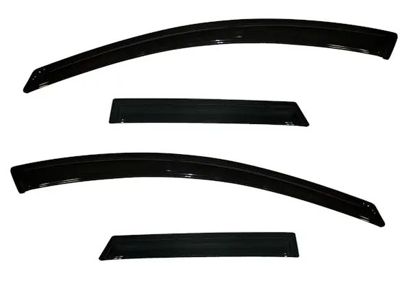 AVS 94325 Ventvisor Deflector; Smoke; Outside Mount; 4 pc. Viral