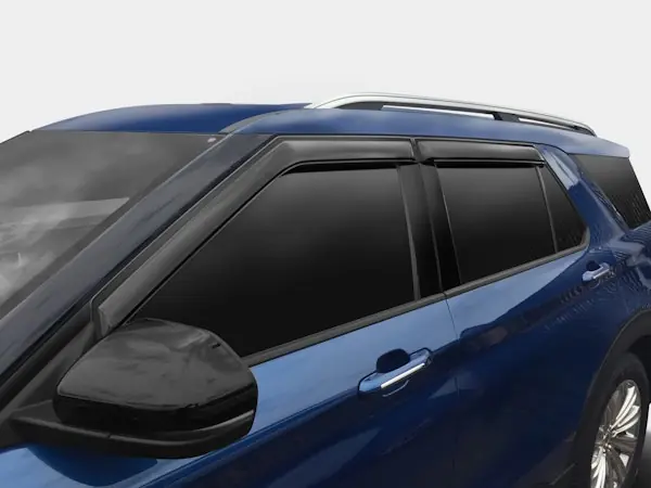 AVS 94332 Ventvisor Deflector; Smoke; Outside Mount; 4 pc. Clearance