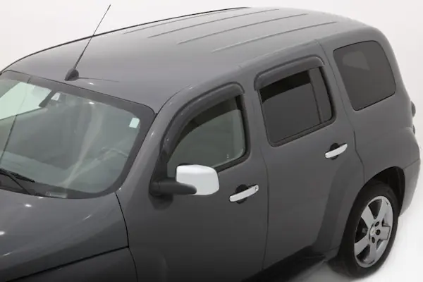 Crafted AVS 94318 Ventvisor Deflector; Smoke; Outside Mount; 4 pc.