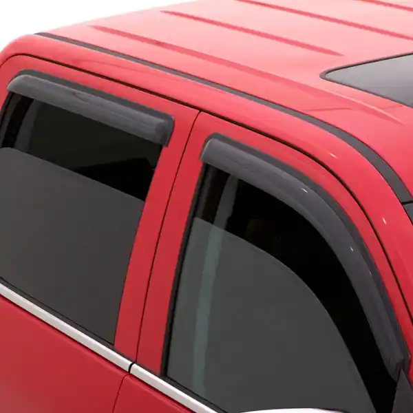 AVS 94407 Ventvisor Deflector; Smoke; Outside Mount; 4 pc. Clearance