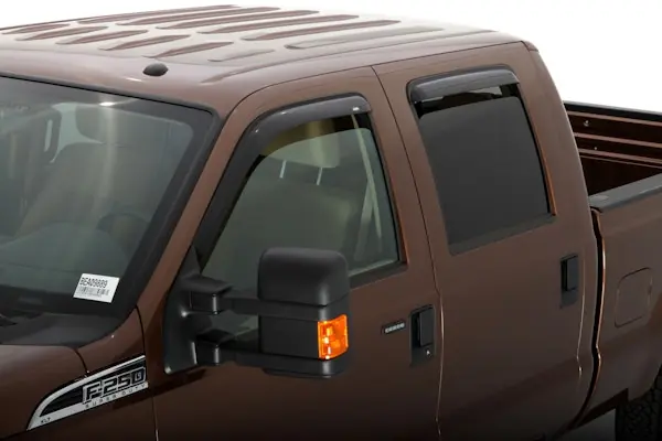 AVS 94522 Ventvisor Deflector; Smoke; Outside Mount; 4 pc. Viral