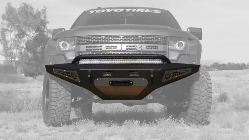 Addictive Desert Designs 10-14 Ford F-150 Raptor HoneyBadger Front Bumper w/ Winch Mount Direct From Manufacturer