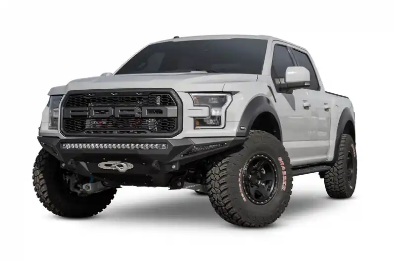 Addictive Desert Designs 17-18 Ford F-150 Raptor Stealth Fighter Front Bumper w/ Winch Mount Hot Deal
