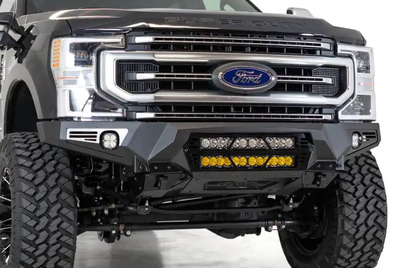 Addictive Desert Designs 17-20 Ford Super Duty Bomber Front Bumper w/ Mounts For 20in Light Bars Discount