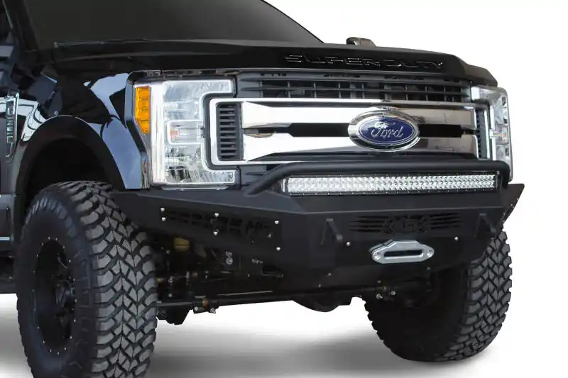 Addictive Desert Designs 17-18 Ford F-250 HoneyBadger Front Bumper w/ Winch Mount Next Day Delivery