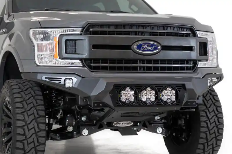 Addictive Desert Designs 18-20 Ford F-150 Bomber Front Bumper w/ 3 Baja Designs LP6 Mounts Reduced Price