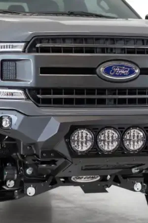 Best Choice Addictive Desert Designs 18-20 Ford F-150 Bomber Front Bumper w/ 4 Rigid 360 6IN Mounts