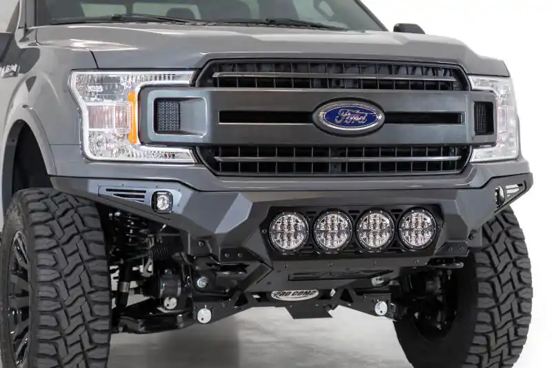 Best Choice Addictive Desert Designs 18-20 Ford F-150 Bomber Front Bumper w/ 4 Rigid 360 6IN Mounts