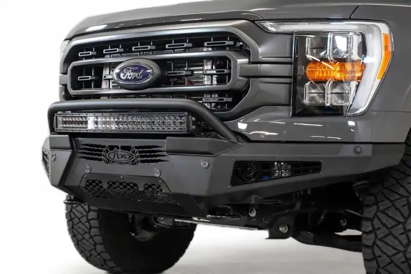 Addictive Desert Designs 2021 Ford F-150 HoneyBadger Front Bumper w/o Top Hoop Top Pick
