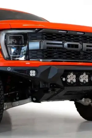 Addictive Desert Designs 2021+ Ford Raptor Bomber Front Bumper w/ 3 Baja Designs LP6 Light Mounts Authentic
