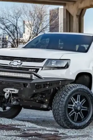 Addictive Desert Designs 15-18 Chevy Colorado HoneyBadger Front Bumper w/ Winch Mount Crafted