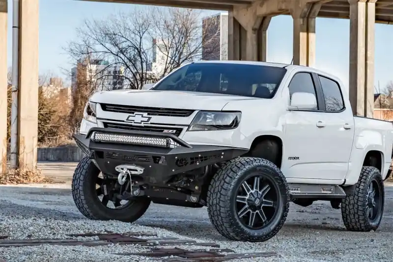 Addictive Desert Designs 15-18 Chevy Colorado HoneyBadger Front Bumper w/ Winch Mount Crafted