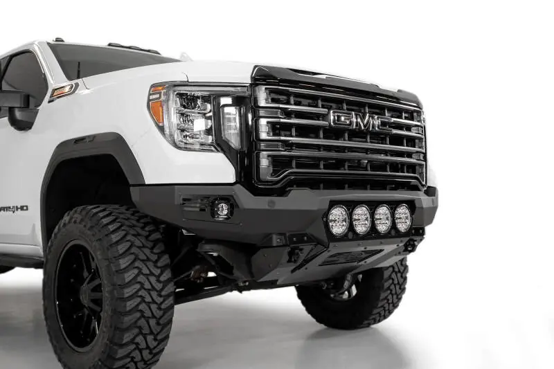 Limited Time Addictive Desert Designs 20-23 GMC Sierra 2500/3500 Bomber Front Bumper - Black