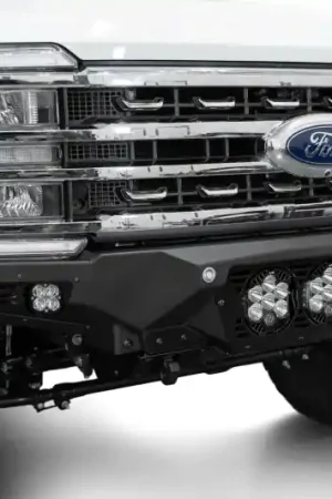 Grab Now Addictive Desert Designs 2023+ Ford F-250/F-350 Bomber Front Bumper (w/ 3 Baja Designs LP6 Mounts)