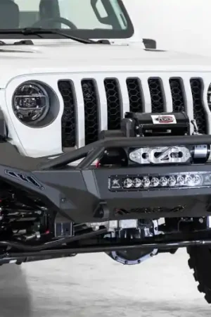 Addictive Desert Designs 2020 Jeep Gladiator JT Stealth Fighter Front Bump w/ Top Hoop & Winch Mount Time-Limited