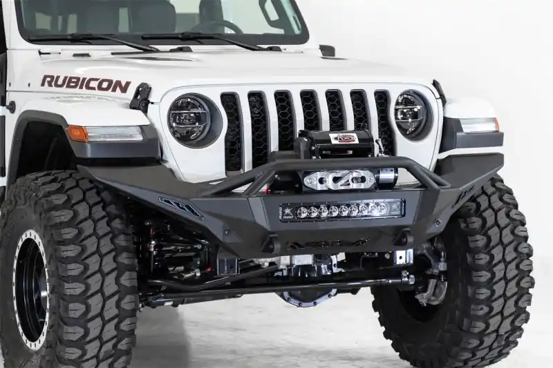 Addictive Desert Designs 2020 Jeep Gladiator JT Stealth Fighter Front Bump w/ Top Hoop & Winch Mount Time-Limited