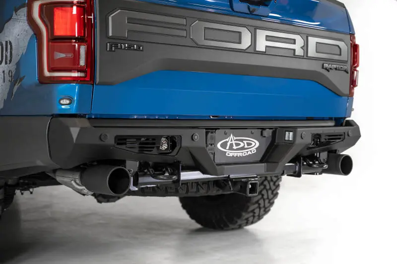 Addictive Desert Designs 17-20 Ford Raptor F-150 Bomber Rear Bumper w/ Backup Sensor Cutouts Latest
