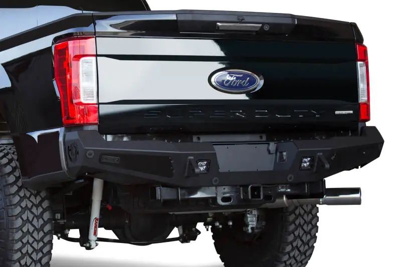 Genuine Addictive Desert Designs 17-18 Ford F-250 HoneyBadger Rear Bumper w/ Backup Sensor Cutouts
