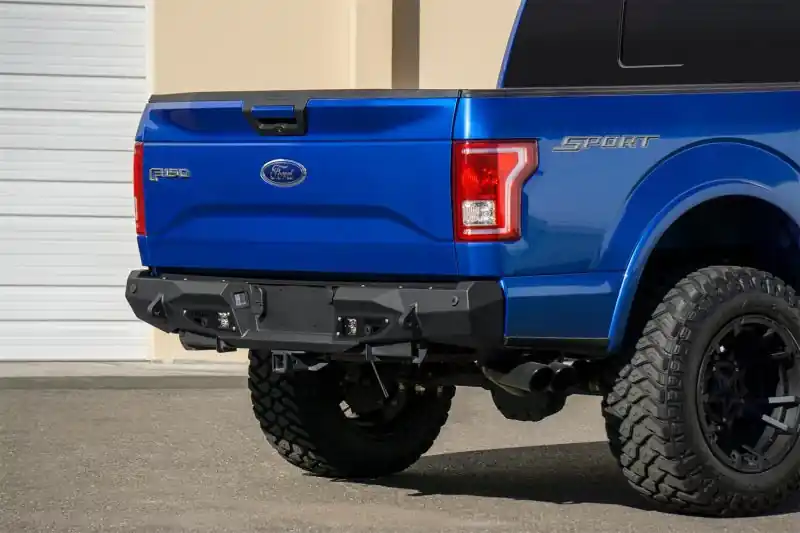 Addictive Desert Designs 15-18 Ford F-150 Stealth Fighter Rear Bumper w/ Backup Sensor Cutout Clearance
