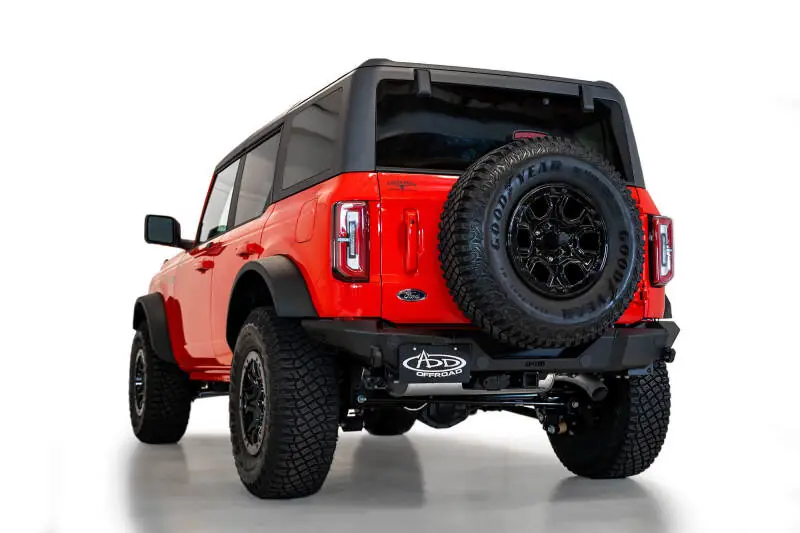 Best Seller Addictive Desert Designs 2021+ Ford Bronco Rock Fighter Rear Bumper - Hammer Black