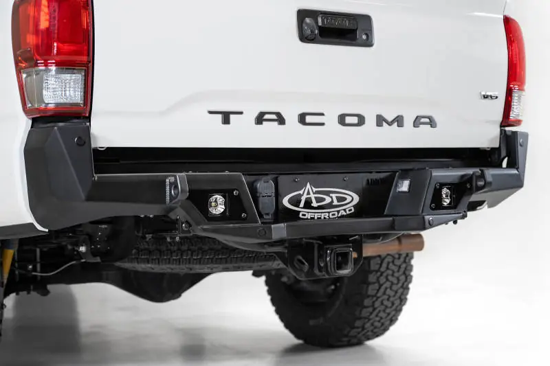 Addictive Desert Designs 16-19 Toyota Tacoma Stealth Fighter Rear Bumper w/ Backup Sensor Cutouts Original