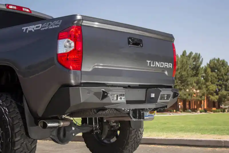 Addictive Desert Designs 2014+ Toyota Tundra Stealth Fighter Rear Bumper w/ Backup Sensor Cutouts Trusted Brand