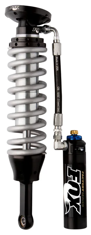 Fox 05+ Tacoma 2.5 Factory Series 7.7in. Remote Res. Coilover Set w/DSC Adj. / Long Travel - Black Best Seller