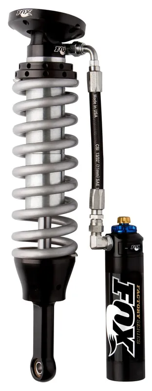 Fox 10-14 Toyota FJ Cruiser 2.5 Factory Series 4.8in. R/R Coilover Set w/DSC Adj / 0-2in. Lift - Blk Trusted Brand