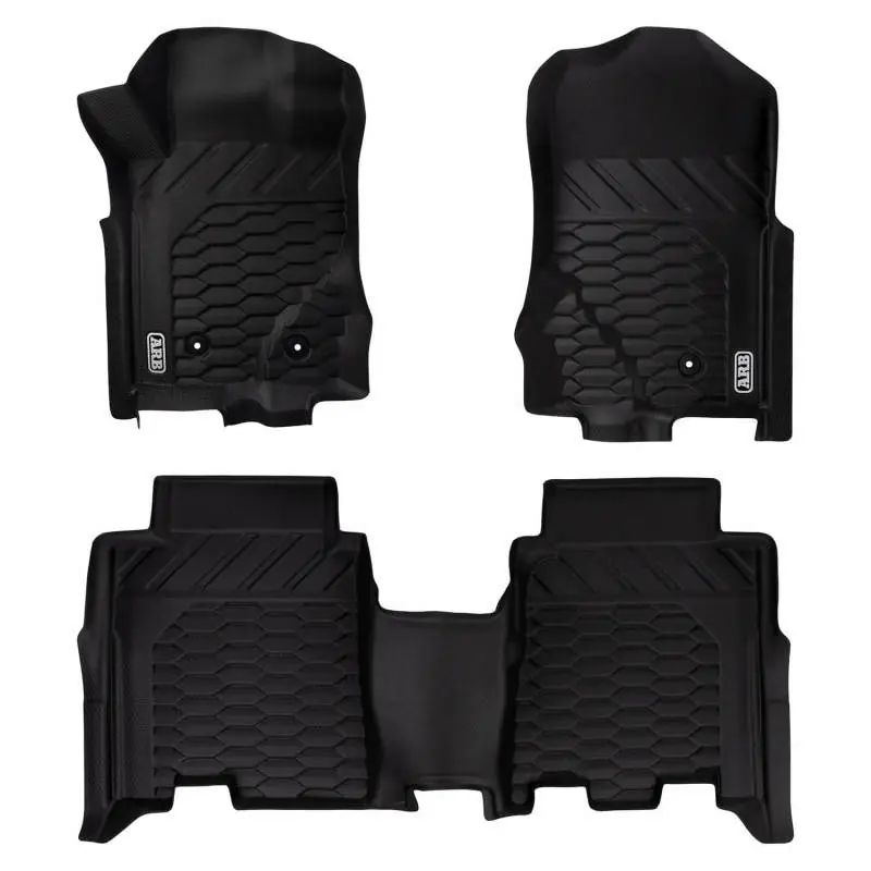 ARB 2021+ Ford Bronco Front & Rear Floor Mats - Black Grab Now