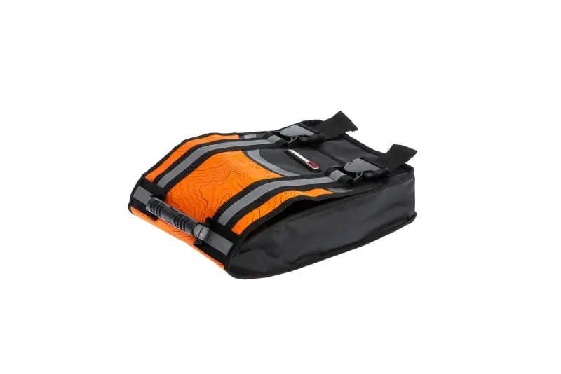 ARB Compact Recovery Bag Orange and Black Topographic Styling PVC Material Dual Internal Pockets Flash Sale