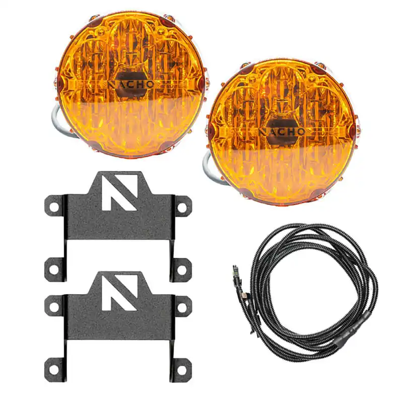 ARB Ford Bronco Nacho SAE Only Plug N Play Fog Light Kit - Amber No Minimum Order