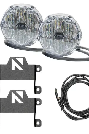 ARB Ford Bronco Nacho SAE Only Plug N Play Fog Light Kit - White Top Rated