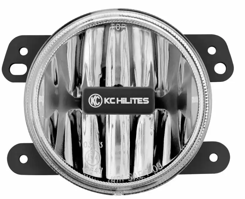 Fresh Stock KC HiLiTES 10-18 Jeep JK 4in. Gravity G4 LED Light 10w SAE/ECE Clear Fog Beam (Single)