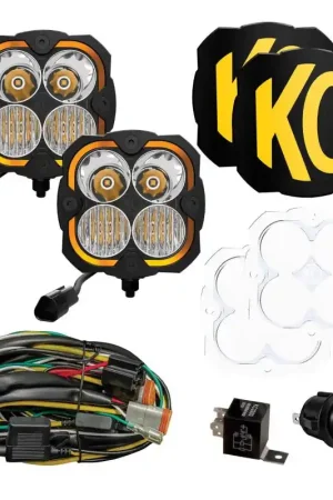 KC HiLiTES FLEX ERA 4 - 2-Light Master Kit Warranty Included