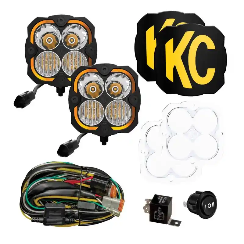 KC HiLiTES FLEX ERA 4 - 2-Light Master Kit Warranty Included