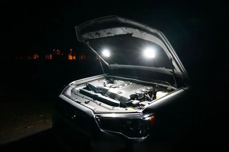 KC HiLiTES Cyclone 2in. LED Universal Under Hood Lighting Kit (Incl. 2 Cyclone Lights/Switch/Wiring) Order Now