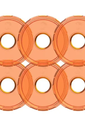 KC HiLiTES Cyclone V2 LED - Replacement Lens - Amber - 6-PK Express Delivery
