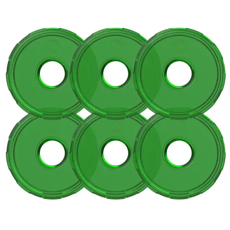 KC HiLiTES Cyclone V2 LED - Replacement Lens - Green - 6-PK Handmade