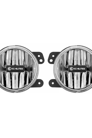 Wholesale KC HiLiTES 10-18 Jeep JK 4in. Gravity G4 LED Light 10w SAE/ECE Clear Fog Beam (Pair Pack System)
