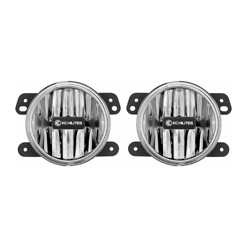 Wholesale KC HiLiTES 10-18 Jeep JK 4in. Gravity G4 LED Light 10w SAE/ECE Clear Fog Beam (Pair Pack System)