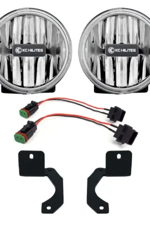 Luxury KC HiLiTES 18-23 Jeep JL/JT 4in. Gravity G4 LED Light 10w SAE/ECE Clear Fog Beam (Pair Pack System)