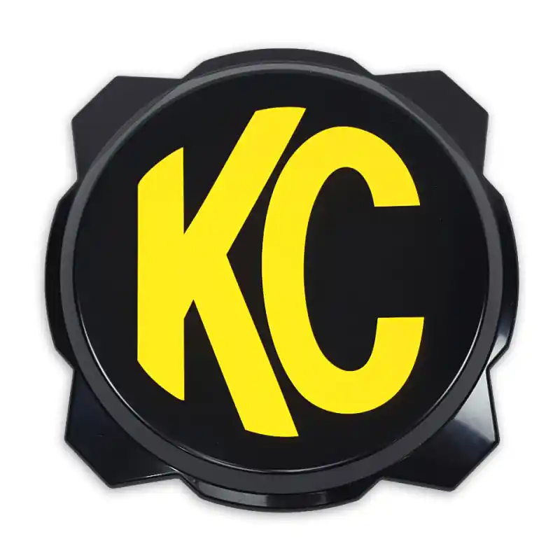Bargain KC HiLiTES 6in. Hard Cover for Gravity Pro6 LED Lights (Single) - Black w/Yellow KC Logo