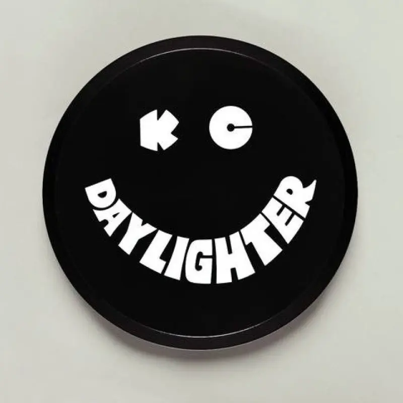 KC HiLiTES 6in. Round Hard Cover for Daylighter/SlimLite/Pro-Sport (Single) - Black w/White Smile Seasonal Sale