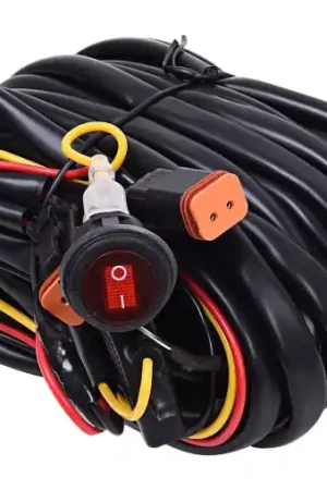 Last Chance KC HiLiTES Wiring Harness for (2) Backup/Reverse Lights w/2-Pin Deutsch Connectors (110w Max Total)